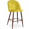 Stołek z aksamitną tapicerką - Scandinavian Design - 66cm - Evelyne image 7