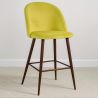 Stołek z aksamitną tapicerką - Scandinavian Design - 66cm - Evelyne image 7