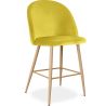 Stołek z aksamitną tapicerką - Skandynawski design - 66cm - Evelyne image 7