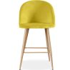 Stołek z aksamitną tapicerką - Skandynawski design - 66cm - Evelyne image 7