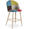 Patchworkowy taboret tapicerowany - styl skandynawski - 66cm - Evelyne image 7