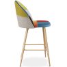 Patchworkowy taboret tapicerowany - styl skandynawski - 66cm - Evelyne image 7
