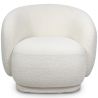 Tapicerowany Fotel w Materiał Bouclé - Krzywy Design - Drisela image 7