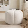 Okrągły Puf Tapicerowany w Materiał Bouclé - Posera image 7