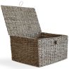 Kosz z Naturalnych Włókien z Pokrywką - 40x30CM - Baulera image 7