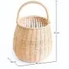 Kosz rattanowy z uchwytem - 33x22CM - Vernu image 7