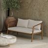 Sofa zewnętrzne z drewna tekowego - 140 CM - Bamas image 7