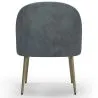 Designerski fotel - tapicerowany aksamitem - Złota noga - Wasda image 7