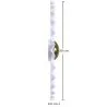 Lampa Ścienna Aplikacja Kwiat w Białym i Złotym Metalu - 30CM image 7