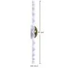 Lampa Ścienna Aplikacja Kwiat w Białym i Złotym Metalu - 40CM image 7