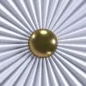 Lampa Ścienna Aplikacja Kwiat w Białym i Złotym Metalu - 40CM image 7