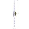 Lampa Ścienna Aplikacja Kwiat w Białym i Złotym Metalu - 45CM image 7