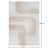 Duży Dywan z Nowoczesnym i Współczesnym Wzorem - Beżowy (290x200 cm) - Chai image 7