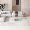 Duży Dywan z Nowoczesnym i Współczesnym Wzorem - Beżowy (290x200 cm) - Qara image 7