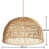 Lampa Wisząca z Rattanu - Boho Bali - Capril image 7