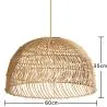 Lampa Wisząca z Rattanu - Boho Bali - Capril image 7
