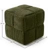 Kwadratowy Puf Tapicerowany Sztruksem - Nowoczesny Design - Cube image 7