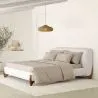 Łóżko małżeńskie 160x200 CM - Tapicerowany Tkaniną Bouclé - Dream image 7