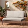 Sofa Zewnętrzna 135cm - Aluminium i Syntetyczny Rattan - Brawma image 7