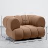 Fotel Tapicerowany w Aksamicie - Styl Nowoczesny - Curvo Velvet image 7