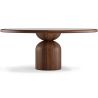 Okrągły Zestaw Jadalniany z 6 Drewnianymi Krzesłami - Minimalistyczny Design - Ivette image 7