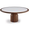 Okrągły Zestaw Jadalniany z 6 Drewnianymi Krzesłami - Minimalistyczny Design - Ivette image 7