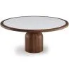 Okrągły Zestaw Jadalniany z 6 Drewnianymi Krzesłami - Minimalistyczny Design - Ivette image 7