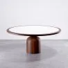 Okrągły Zestaw Jadalniany z 6 Drewnianymi Krzesłami - Minimalistyczny Design - Ivette image 7