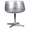 Krzesło do salonu - Designerskie krzesło - Skóra i metal - Koniak image 7