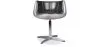 Krzesło do salonu - Designerskie krzesło - Skóra i metal - Koniak image 7