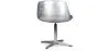 Krzesło do salonu - Designerskie krzesło - Skóra i metal - Koniak image 7
