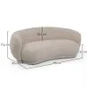 Zakrzywiona Sofa w Stylu Współczesnym Tapicerowana Chenille - Curvy image 7
