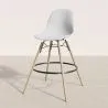 Stołek Barowy - Skandynawski Design - Drewniane Nogi - Zestaw 2 - Skögur image 7