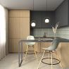 Stołki Barowe - Skandynawski Design - Drewniane Nogi - Zestaw 4 - Skögur image 7