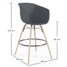 Hoker Barowy - Skandynawski Design - Nogi z Naturalnego Drewna - Melania image 7