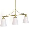 Lampa Wisząca Sufitowa z Metalu w Kolorze Postarzanego Złota z 3 Abażurami – Bubles image 7