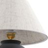 Lampa Stołowa Vintage - Podstawa Ceramiczna i Abażur z Tkaniny - Luno image 7