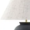Lampa Stołowa Vintage - Podstawa Ceramiczna i Abażur z Tkaniny - Luno image 7