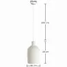 Lampa wisząca - Minimalistyczny design - Wykończenie w efekcie kamienia - Sinur II image 7