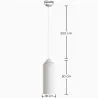 Lampa wisząca - Minimalistyczny design - Wykończenie w efekcie kamienia - Sinur III image 7