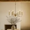 Złota lampa wisząca 6-ramienna – Nowoczesny styl żyrandola z metalu - Vintessa image 7