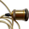 Kabel do lampy wiszącej w kolorze postarzanego złota z regulacją wysokości - Berrey image 7