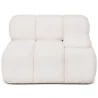 Modułowa Sofa Narożna Lewa - Tapicerowana Białą Tkaniną Bouclé - Bianca image 7