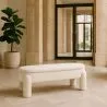 Ławka Ze Schowkiem Tapicerowana W Tkaninie Bouclé Off-White – Nowoczesne Siedzisko Do Salonu I Sypialni - Boreta image 7