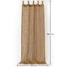 Osłona Zasłona Markiza Włókno Kokosowe 2.8x1.5M – 100% Naturalny Żagiel Cieniujący image 7