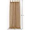 Osłona Zasłona Markiza Włókno Kokosowe 2.1x1.5M – 100% Naturalny Żagiel Cieniujący image 7