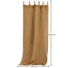 Osłona Zasłona Markiza Włókno Kokosowe 2.1x2.0M – 100% Naturalny Żagiel Cieniujący image 7