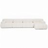 Modułowa Sofa Szezlong Tapicerowana w Tkaninie Bouclé - 4/5 miejsc - Bianca image 7