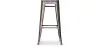 Stołek barowy w stylu industrialnym - drewno & stal - 76cm - Stylix image 7