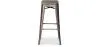 Stołek barowy w stylu industrialnym - drewno & stal - 76cm - Stylix image 7